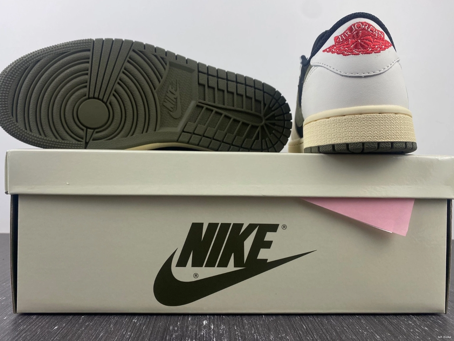 Travis DZ4137-106 Low Air 1 Olive Scott OG Jordan x 0421